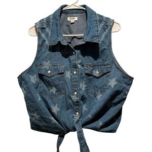 Wrangler Retro Denim Shirt in Light Blue